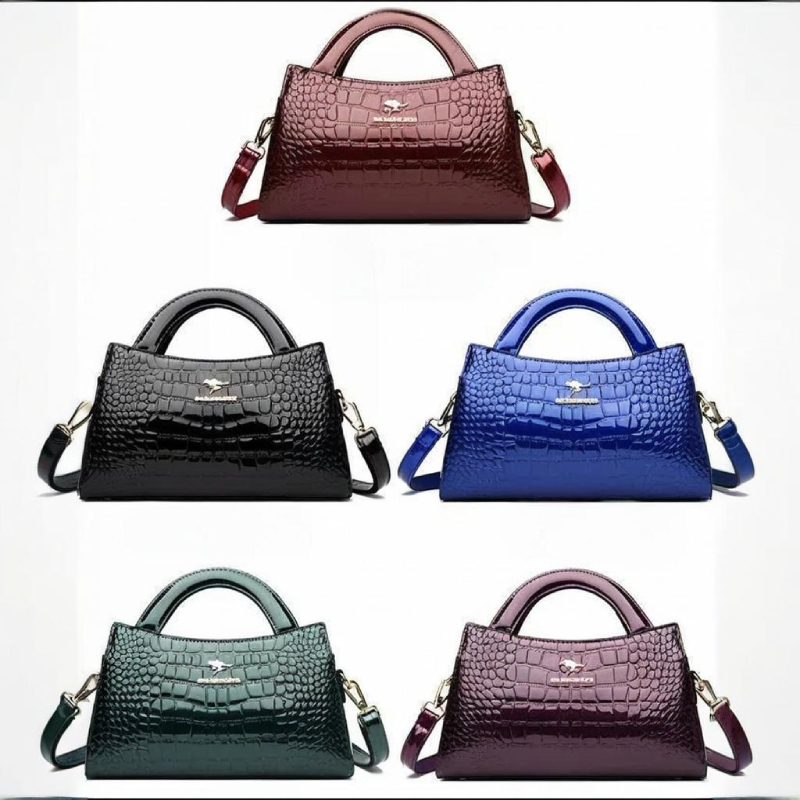 Women'S Kangaroo Bags - Umhängetasche mit Känguru-Krokodilmuster, bemalte Damen-Umhängetasche aus