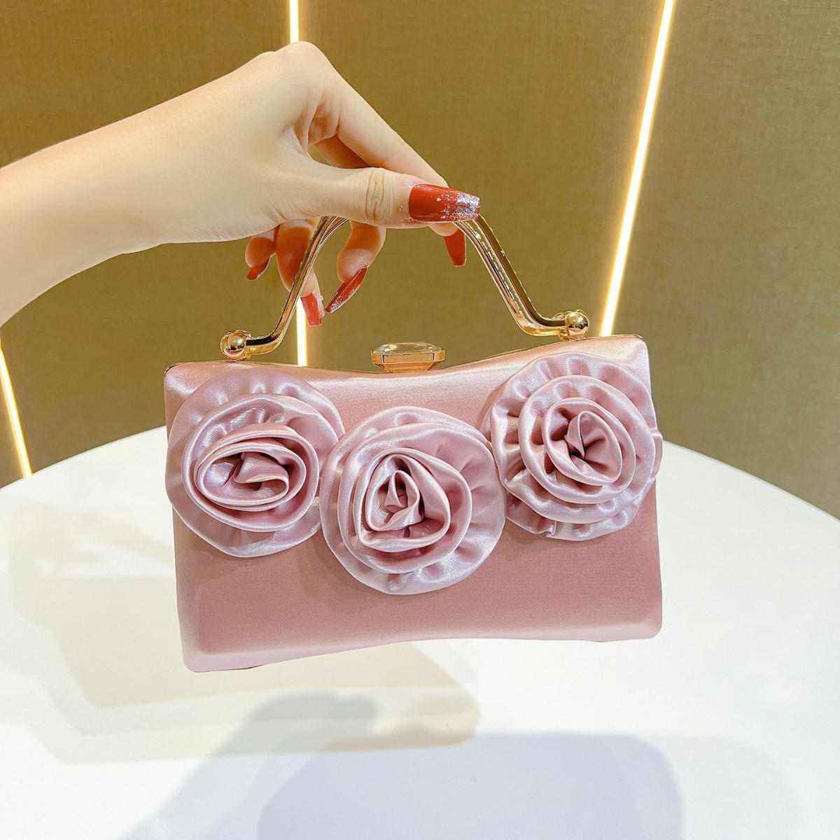 Women'S Evening Bags - Neue Abend-Clutch aus Seide, Diamant-Umhängetasche für