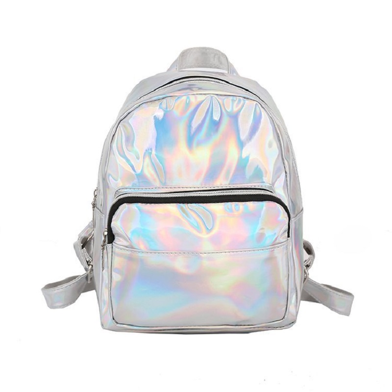 Women Bags Trend 2025 - 2025, modischer Laser-Rucksack, Adrette, Schule, glänzendes