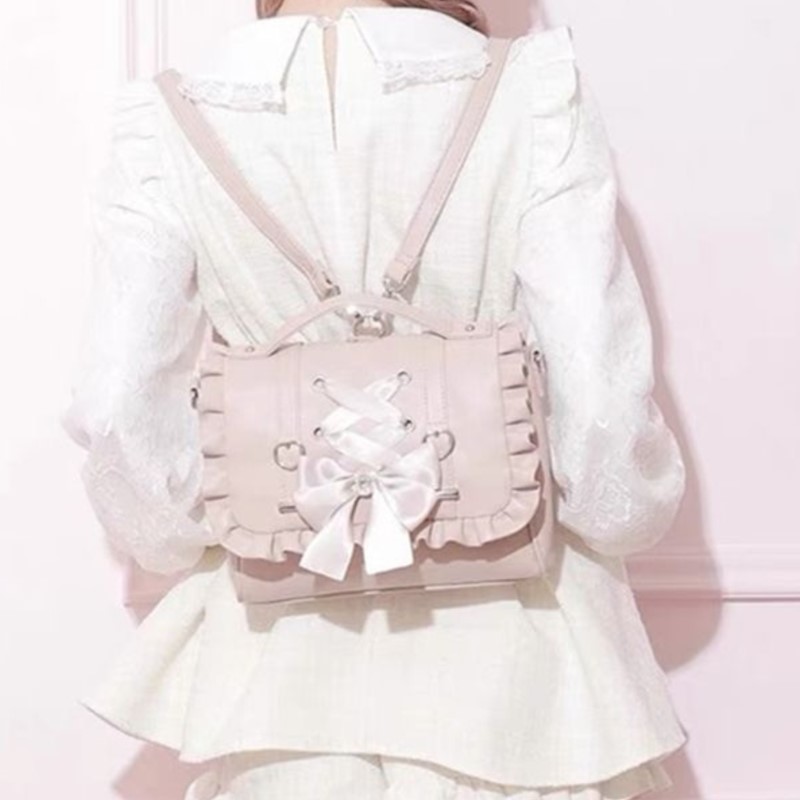 Women Bags Trend 2025 - Süße Schleife Rosa Mochila Damen Fairyocre