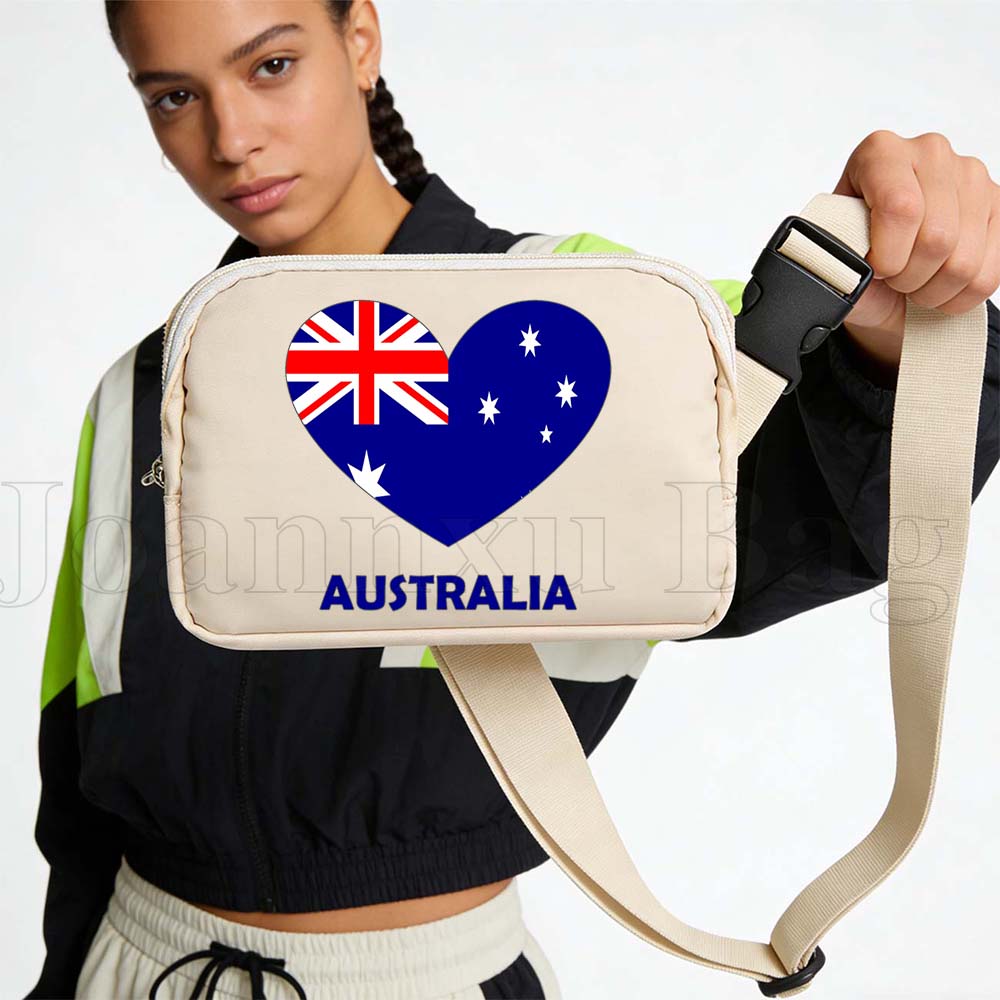 Women Bags In Australia - Gürteltasche mit Australien-Flagge, Sport-Hüfttasche, tragbare Fitness-Lauftasche