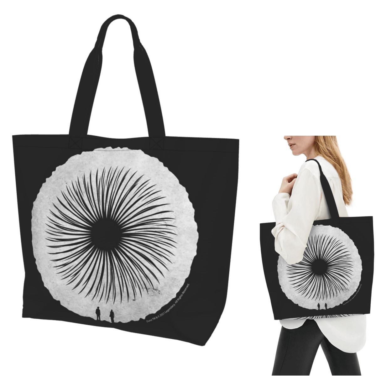 Women Bags Dune - Movie Dune Sandworm Einkaufstasche aus Segeltuch,