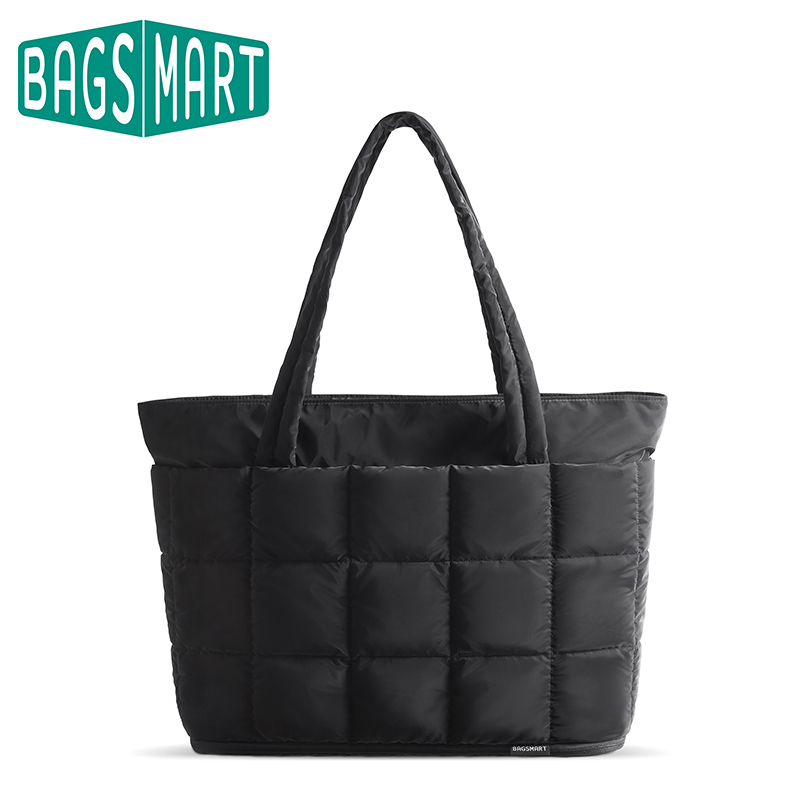 Women Bags For Work - BAGSMART Reise-Einkaufstasche für Damen, erweiterbarer Reißverschluss,