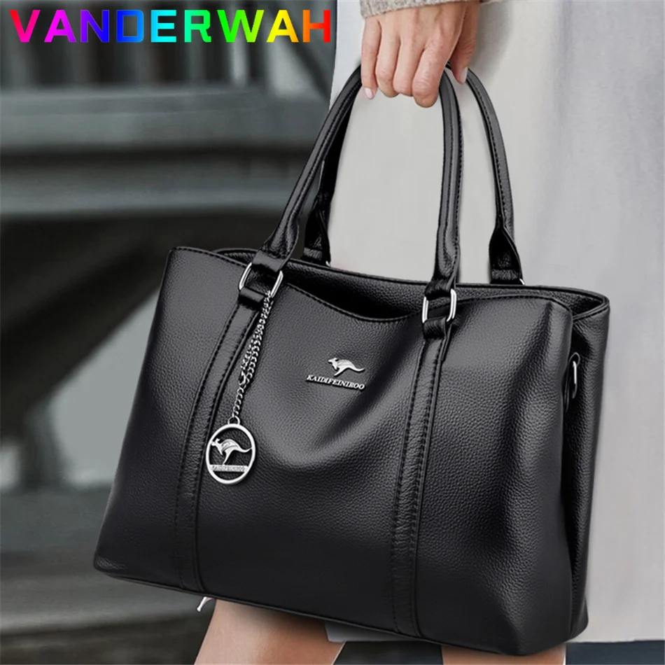 Women'S Kangaroo Bags - Damen-Umhängetasche, weiche Lederhandtasche für Damen, hochwertige