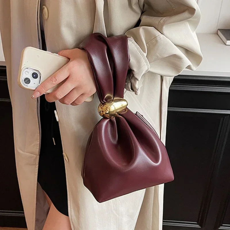Einfarbige PU-Leder-Clutch-Tas – Women'S Evening Bags Bewertung und Preis