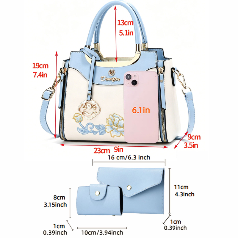 3-teiliges Set hochwertiger be – Women Bags For Work Bewertung und Preis