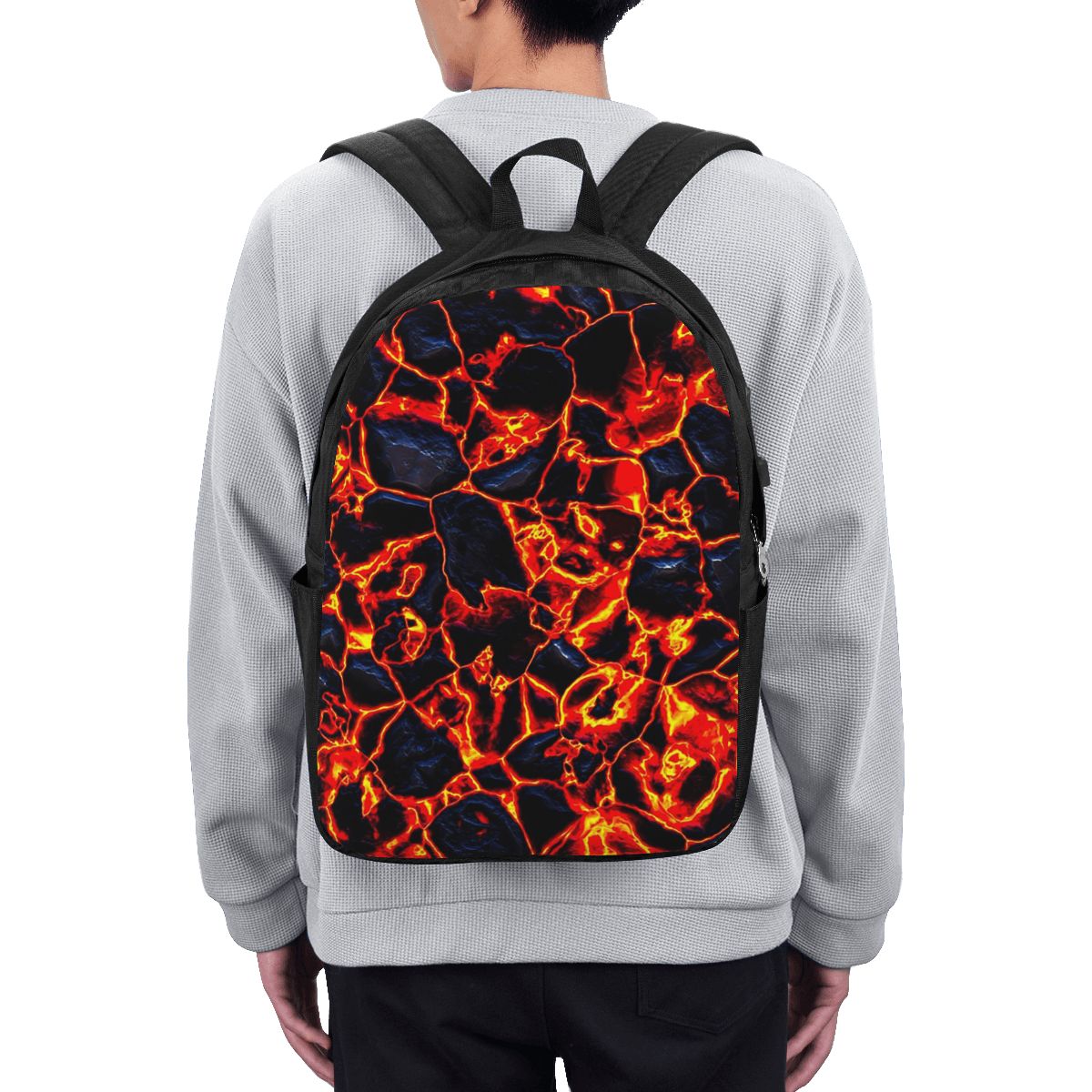 Magma-Vulkan-Lava-Feuer-Rucksa – Women Bags For Women Bewertung und Preis