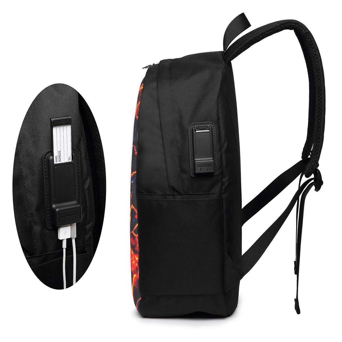 Magma-Vulkan-Lava-Feuer-Rucksa – Women Bags For Women Bewertung und Preis