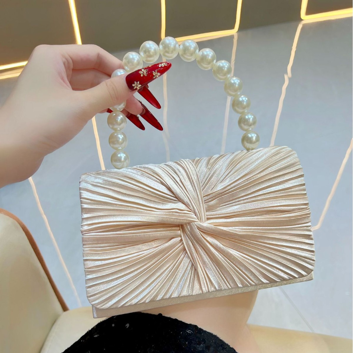 Damen Luxus Süße Plissee Abend – Women'S Evening Bags Bewertung und Preis