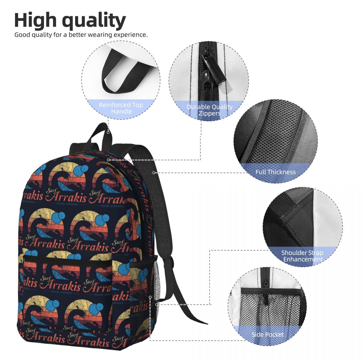 Visit Arrakis Distressed Surf  – Women Bags Dune Bewertung und Preis