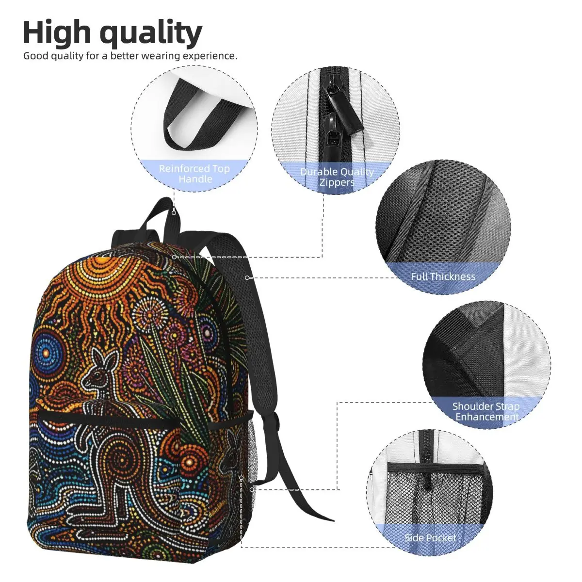 Aboriginal Kangaroo Abstract A – Women'S Kangaroo Bags Bewertung und Preis