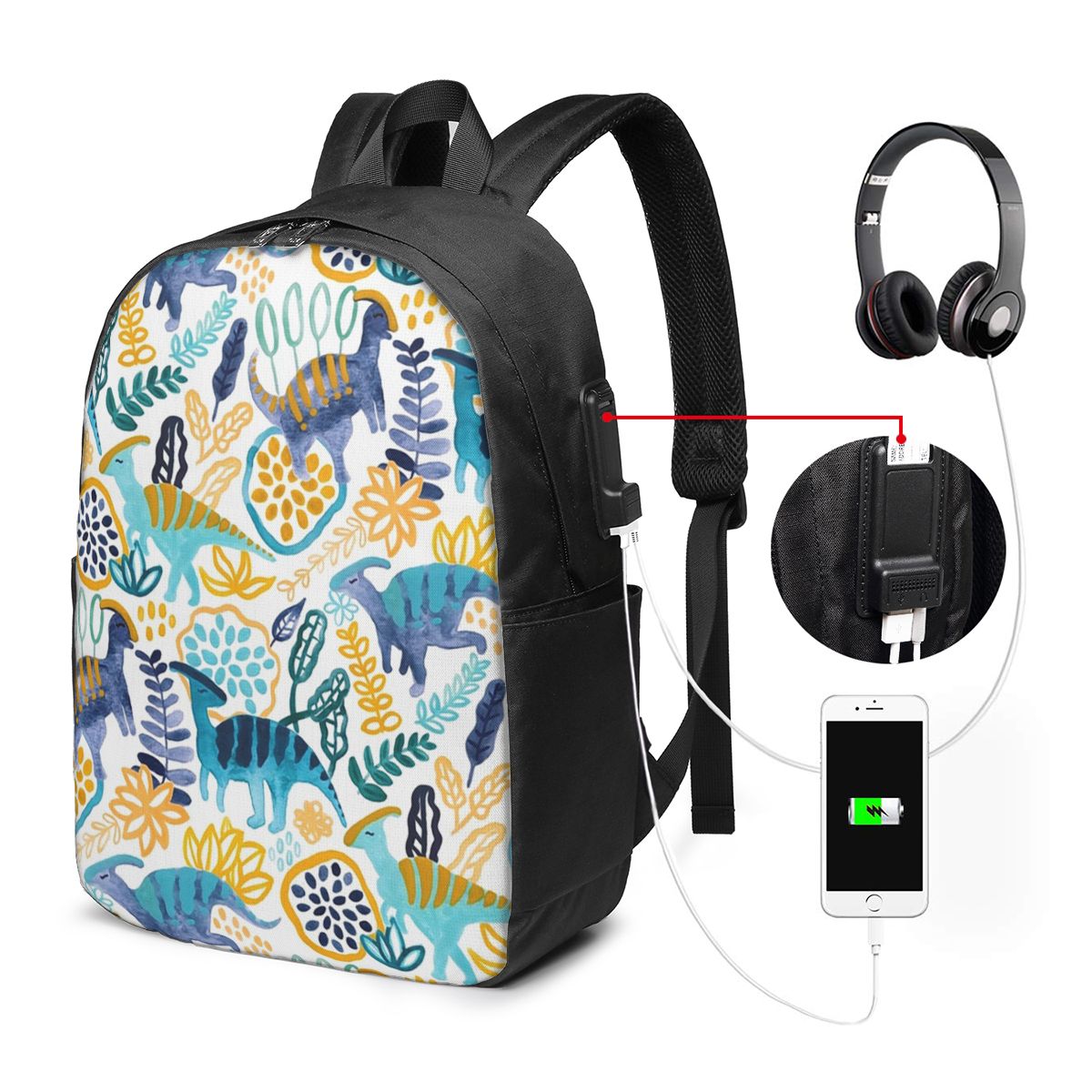 Gouache Parasaurolophuses Ruck – Women Bags For Women Bewertung und Preis