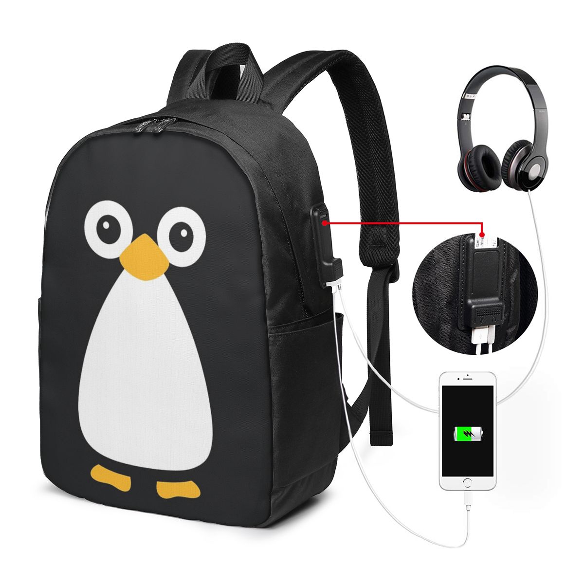Niedlicher Vektor-Pinguin-Ruck – Women Bags For Women Bewertung und Preis